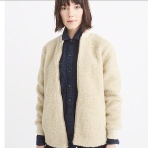 Abercrombie & Fitch Sherpa Bomber Jacket